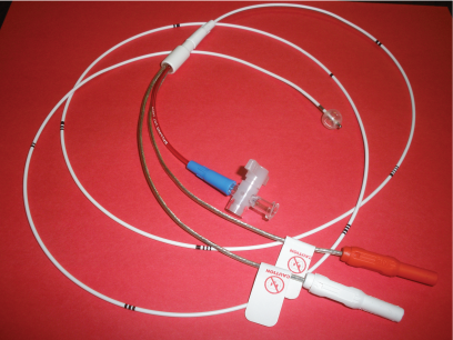 bipolar pacing catheter shrouded pin